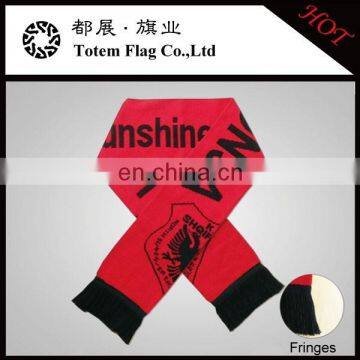 Hot Sale Fashion Knitted Football Team Scarf