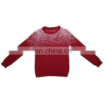 2017 wholesale nice custom winter child design knitted mongolian cashmere kid sweater for boys