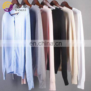 OEM & ODM Service Pure Color Knitted Cardigan Sweater for Girl 2017 photo-3
