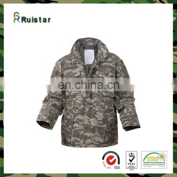 Professional 100% Polyester Outdoor Soft Shell Jacket Army Print Jacket