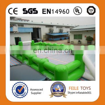 Exciting inflatable football pitch,inflatable sport field for kids and adults