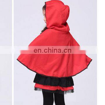 2 Piece Child Halloween Witch Cos Play Costume Dress With Cloak photo-2