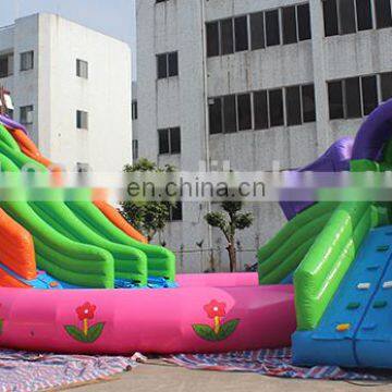 Commercial Inflatable Water Park 2 in 1 Big Party Used Swimming Pool Slide photo-3