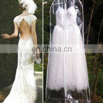 transparent pvc bridal dress cover wedding dress cover clear evening dress cover long gown garment bag