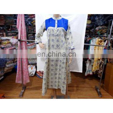 Women's Cotton Top Long TUNIC Indian Ethnic WEAR