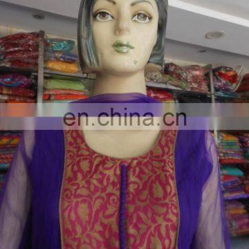 Anarkali Stone Work Suit Indian Pakistani Designer Party Wear Blue Salwar Kameez photo-3