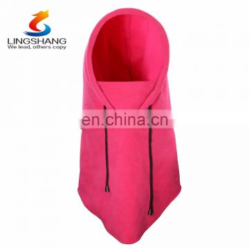 Hot sell Pink color Fleece/Polyester Multifunction Winter balaclava