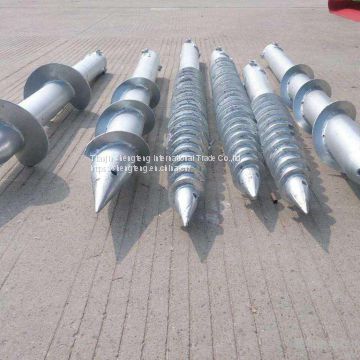 hot dipped galvanized ground screw helical screw anchor helical piles China