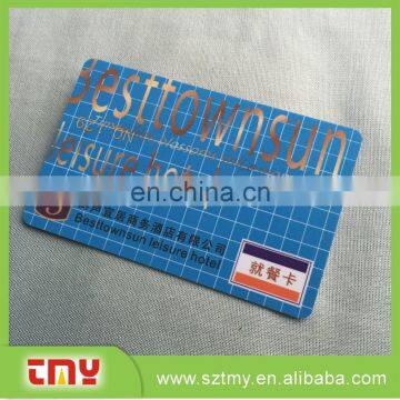 Custom business plastic cards with logo embossed