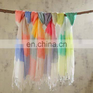 linen100% scarf fresh comfortable natural scarf good quality sprite scarf have 7 color