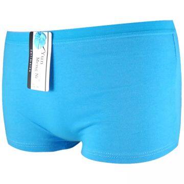 Yun Meng Ni Sexy Underwear Breathable Cotton Boyshort Plain Color Women Panties Hipsiter Lingerie photo-3