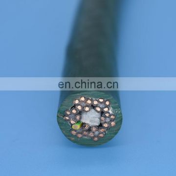 TPE pipe robotic crawler cable abrasion resistant with fiberglass rod