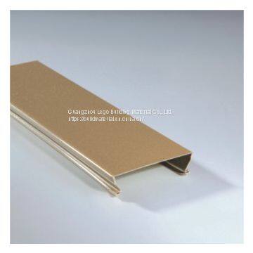 Outdoor Aluminum Buckle Ceiling Hallway 3d Wood Grain