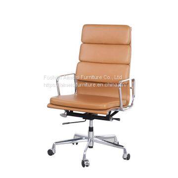 modern high back italian genuine leather executive office chairs