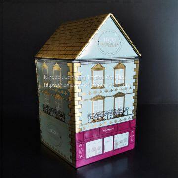 Biscuit Cookie / Tea Cylinder Cake Tin Colored Storage Tin Box