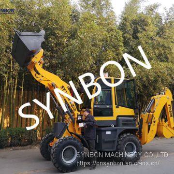 SYNBON New Backhoe Loader Hydraulic Front Shovel Excavator Construction Machinery Wheel Loader Excavator SY746A