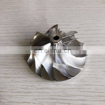 TD04HL 43.75/57.25mm 6+6 Blades Turbocharger Milling/aluminum 2618/billet Compressor Wheel