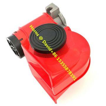 Electricity Machine Horn Air Horn Nautilus Red/chrome/black 15A 12V/24V Fixing Kit Compact Air Compact Twin Tones photo-3