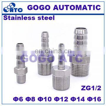Quick Coupler Pagoda Joints ZG1/2'',O.D 6 mm Hose Tube 316l Stainless Steel Tubing Plastic Pipe Fittings Plastic Pipe Fittings photo-2