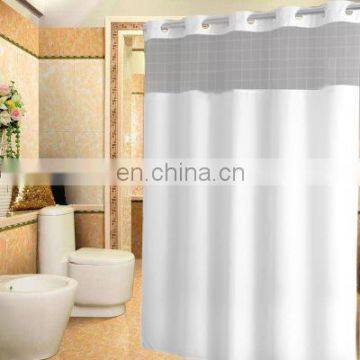 Hookless Shower Curtain With Snap In Liner,Cheap White Shower Curtain