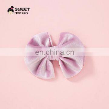 New Children's Hair Accessories Soft Velvet Baby Hairpin 21 Color Fan-shaped Bow Princess Hairpin photo-5