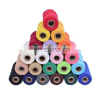 Macrame Cord 100% Cotton 4 Strands Cotton Rope Multiple Use Macrame Cord With Free Sample photo-3