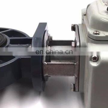 Electric actuated  butterfly valve dn100 4 inch  / electric actuator pvc butterfly valve from butterfly valve manufacture