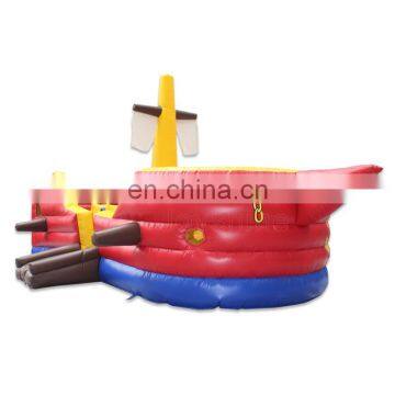 Kids Inflatable Bouncy Castle Game Playground Pirate Ship Bounce House For Sale