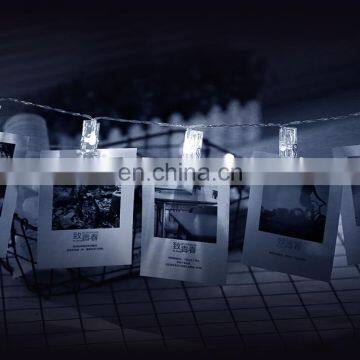 IP65 Photo Clip String Lights Battery Powered Led Fairy Light Party Bedroom DIY Clothespin Shapes photo-3