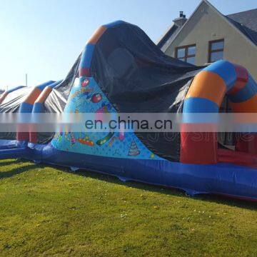 Cheap Blow Up Rainbow Obstacle Course Inflatable Challenge Sport Game For Kids Adults photo-3