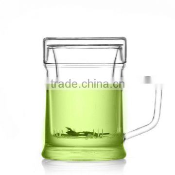 300ml Glass Teacup with Infuser and Lid