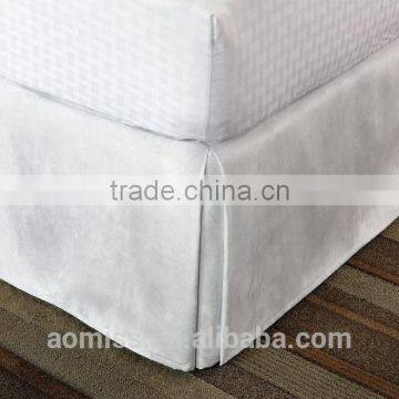Luxury 5 Star Decorative 100% Polyster Hotel Bed Skirt Queen Bed Skirt photo-4