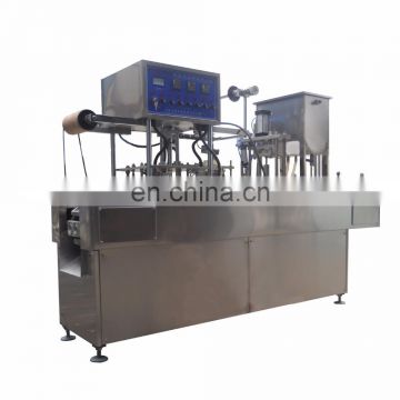 Automatic ice cream jelly plastic cup filling and sealing packing machine