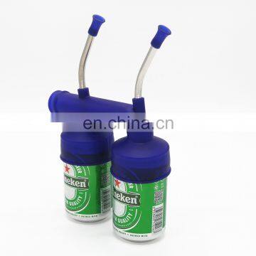 Hot selling beer can bong , double beer bongs ,double snorkels