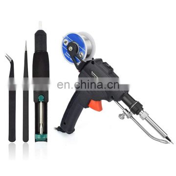 60W 2 Anti-static Tweezers Automatic Soldering Gun Kit 5 in 1