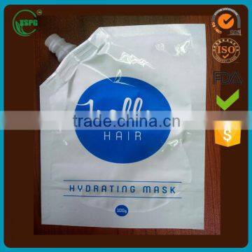 Compound spout mask bag for mask packaging