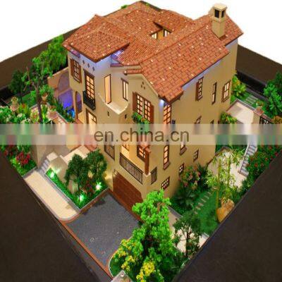 Good news!The latest miniature villa architectural scale model with lighting,3d architecture models