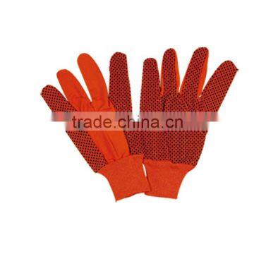 High Quality Jersey Cotton Gloves With PVC Dots LG078 photo-3