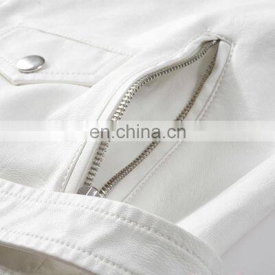 Top Sale Women Leather Jacket Custom Made Leather Fashion Jacket Biker Jacket For Ladies photo-5