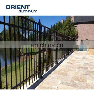 Easy Assemble Free Maintenance  Powder Coated Top Spear Metal Tubular Home Garden Fence Price