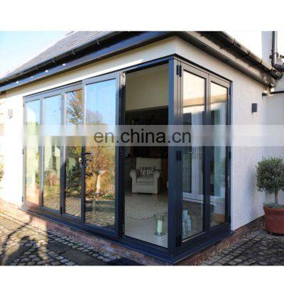 Aluminum Frame Folded Tempered Glass Door