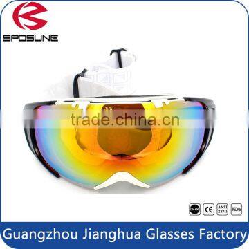 Best selling China factory wholesale alpine ski helmet popular dual anti fog snowboard skiing sunglasses