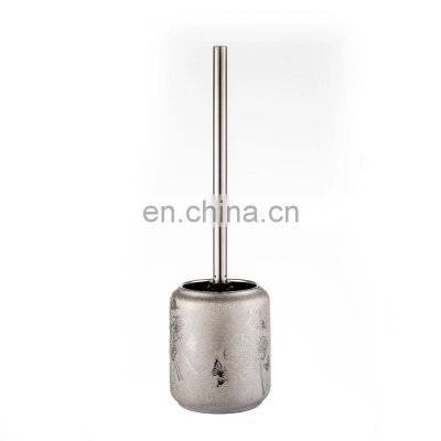 Beautiful Silver Color With Decal Ceramic Bathroom Accessories 6pcs Bathroom Accessories photo-3