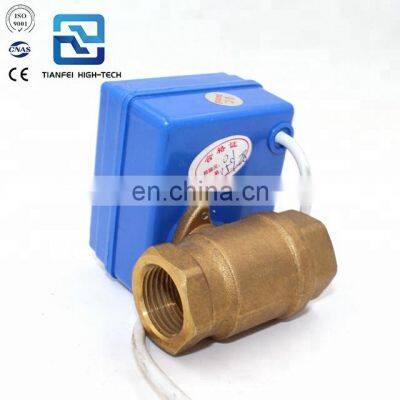 Small Size CWX-20P-1.0B DC3.6-6V 5V DC12V CR01 CR02 CR05 DN15 DN20 Brass Ss304 Metal Gear 5v 12v Electric Ball Valve photo-3