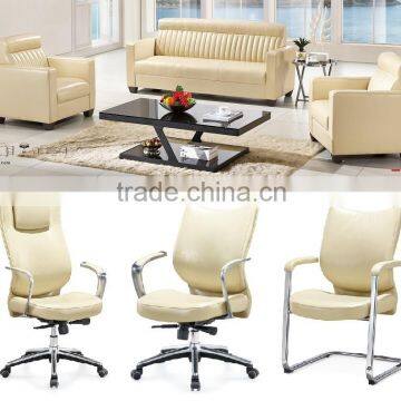 Oupusen white executive office chair set