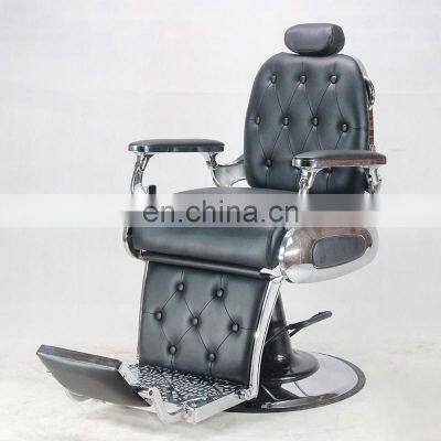 Hair Salon Hairdressing Chair Gold-plated Luxury Hairdressing Shaving Men's Hair Cutting Chair photo-3