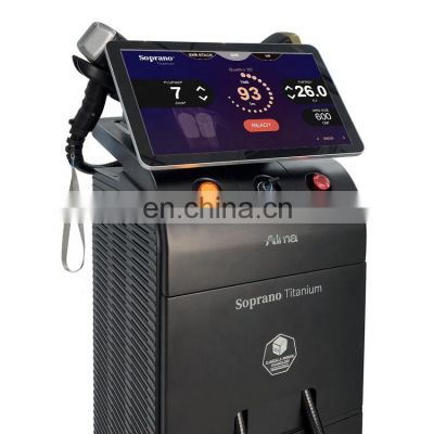 2022 ice titanium big power 1600w CE approved laser sopran 808nm 755nm 1064nm sopran ice platinum laser hair removal machine