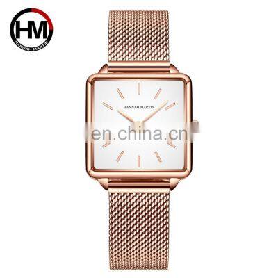 HANNAH MARTIN 108 Business Ladies Japan Quartz Movt Custom Logo Watch Stainless Steel Life Waterproof Wristwatches Luxury Watch photo-3