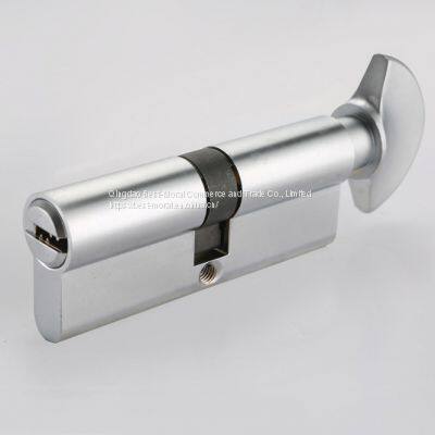 Fan Thumbturn Single Open Euro Profile Brass Lock Cylinder photo-2