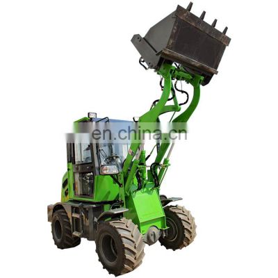 ZL08 4X4 wheel drive CE  NEW design 0.8ton front Wheel Loader 908/joystick/quick hitch front Wheel Loader